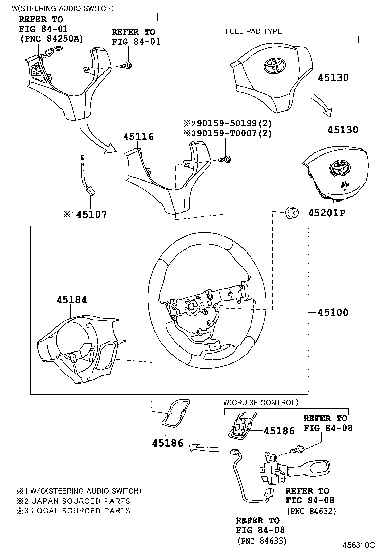 45107-0D010 WIRE SUB-ASSY, HORN BUTTON product image