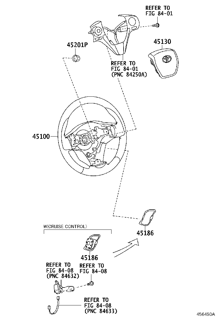 45186-0R010-C0 COVER, STEERING WHEEL, LOWER NO.2 product image