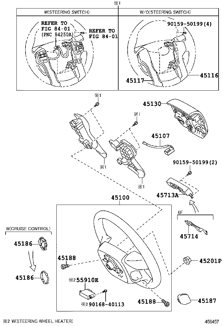 45107-22010 WIRE SUB-ASSY, HORN BUTTON product image
