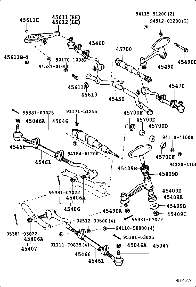 04445-40031 GASKET KIT, POWER STEERING GEAR(FOR RECIRCULATING BALL) product image