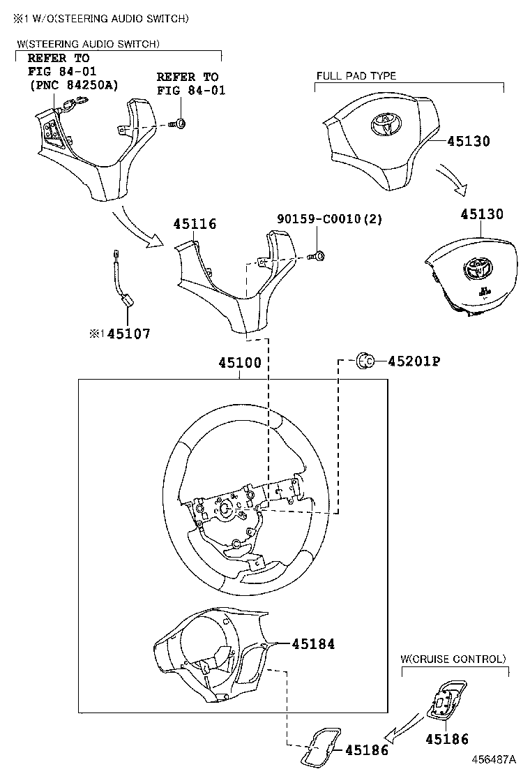 45107-0D040 WIRE SUB-ASSY, HORN BUTTON product image