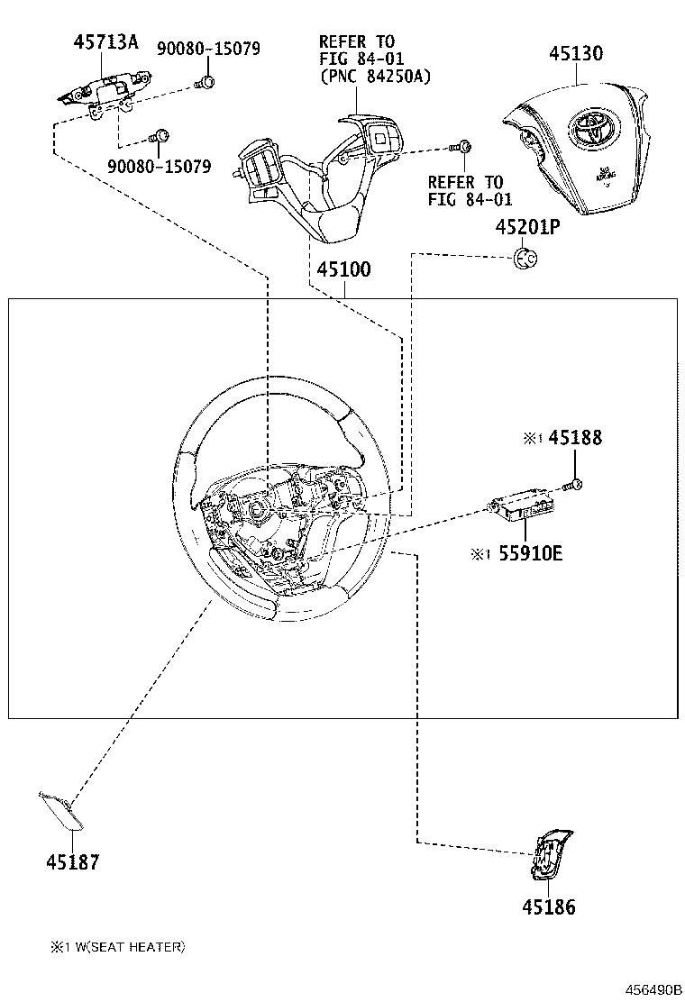45713-48140 DAMPER, STEERING SHAKE product image