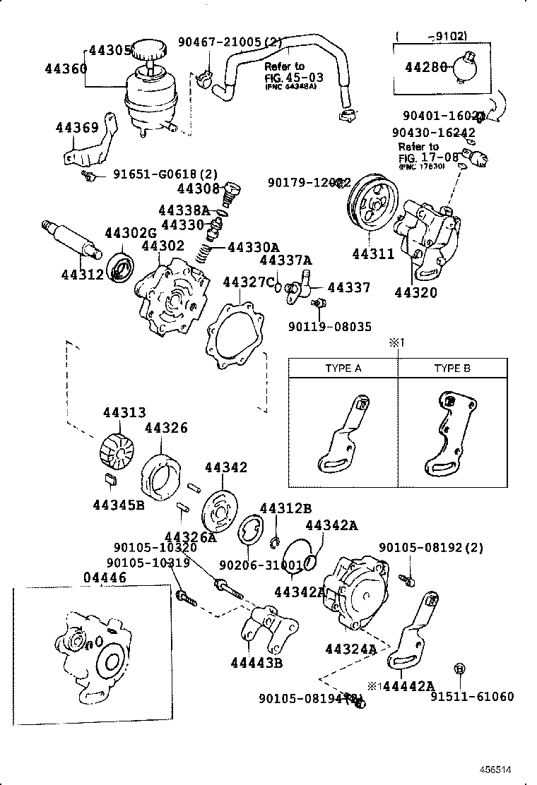 44302-32091 HOUSING SUB-ASSY, VANE PUMP, FRONT product image