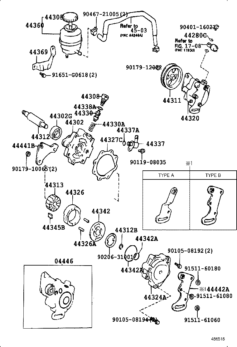 44302-32091 HOUSING SUB-ASSY, VANE PUMP, FRONT product image