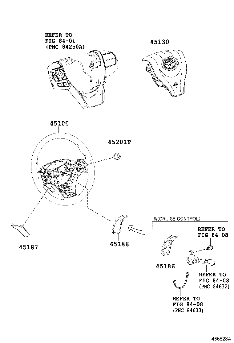 45100-28490-C0 WHEEL ASSY, STEERING product image