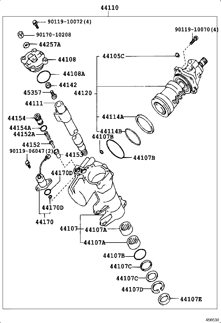 04445-30091 GASKET KIT, POWER STEERING GEAR(FOR RECIRCULATING BALL) product image
