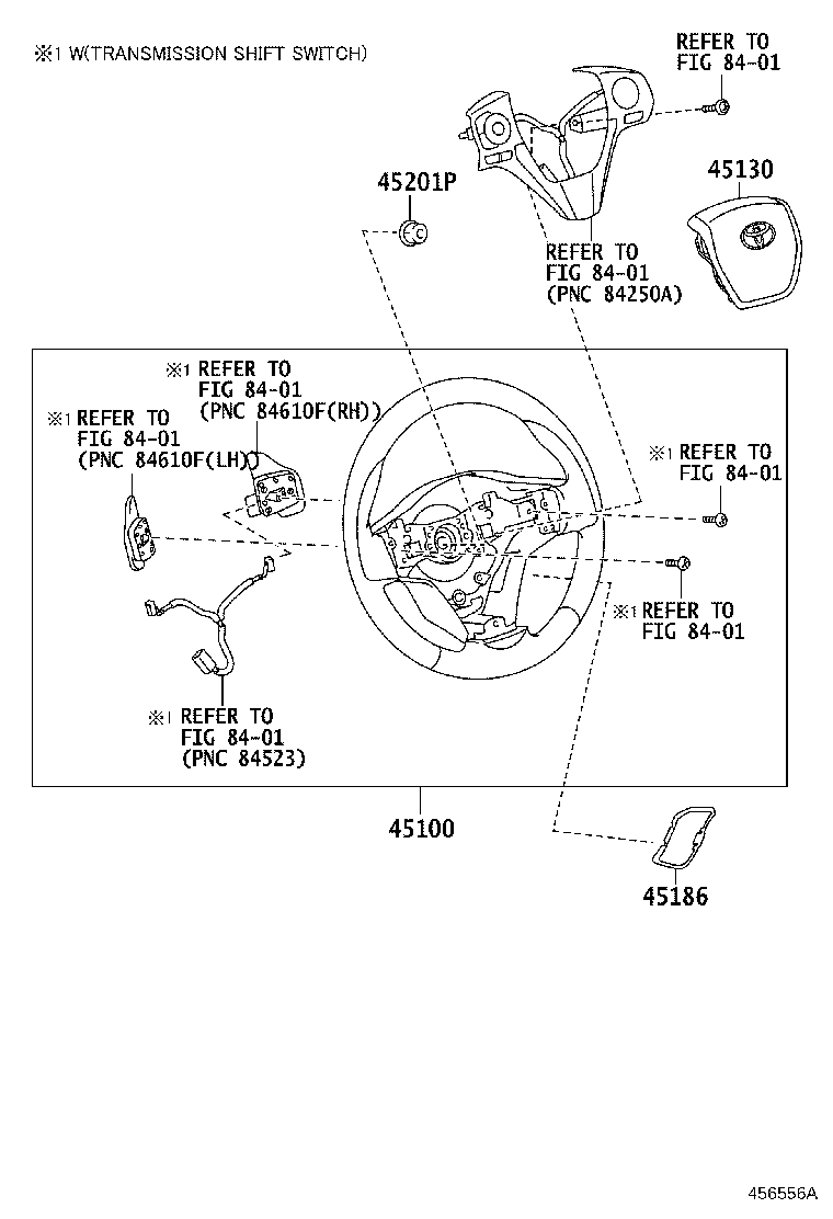 45186-0R010-C0 COVER, STEERING WHEEL, LOWER NO.2 product image
