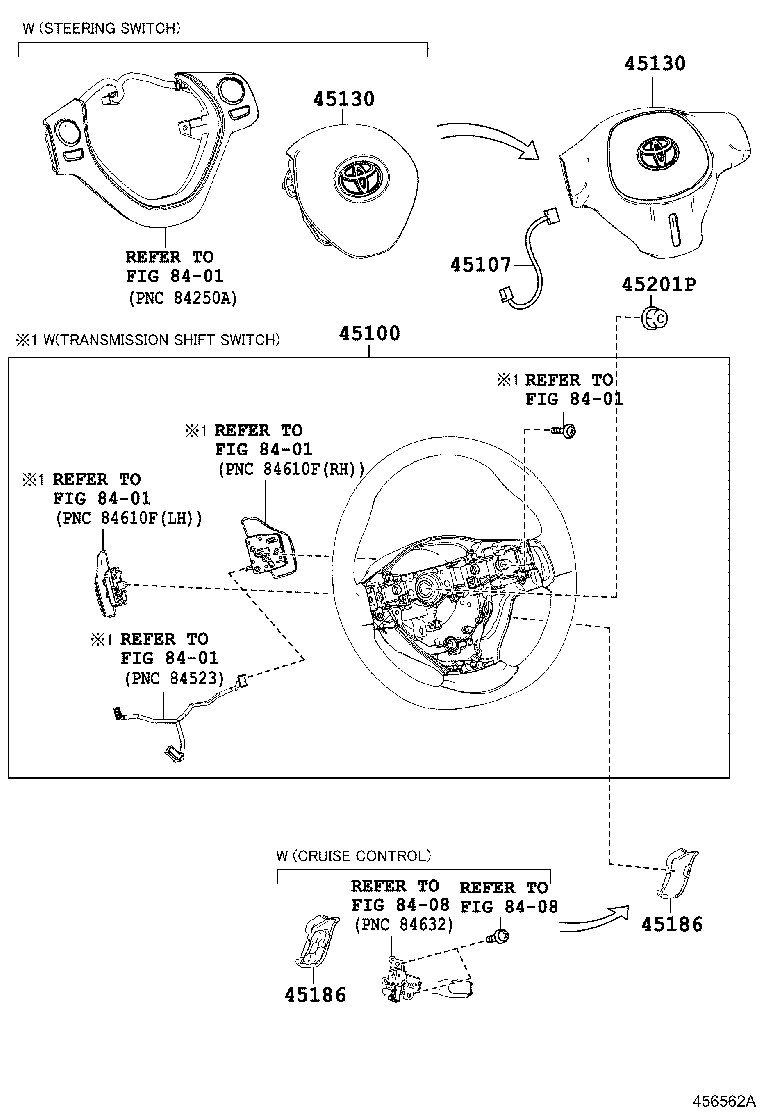 45107-0H010 WIRE SUB-ASSY, HORN BUTTON product image