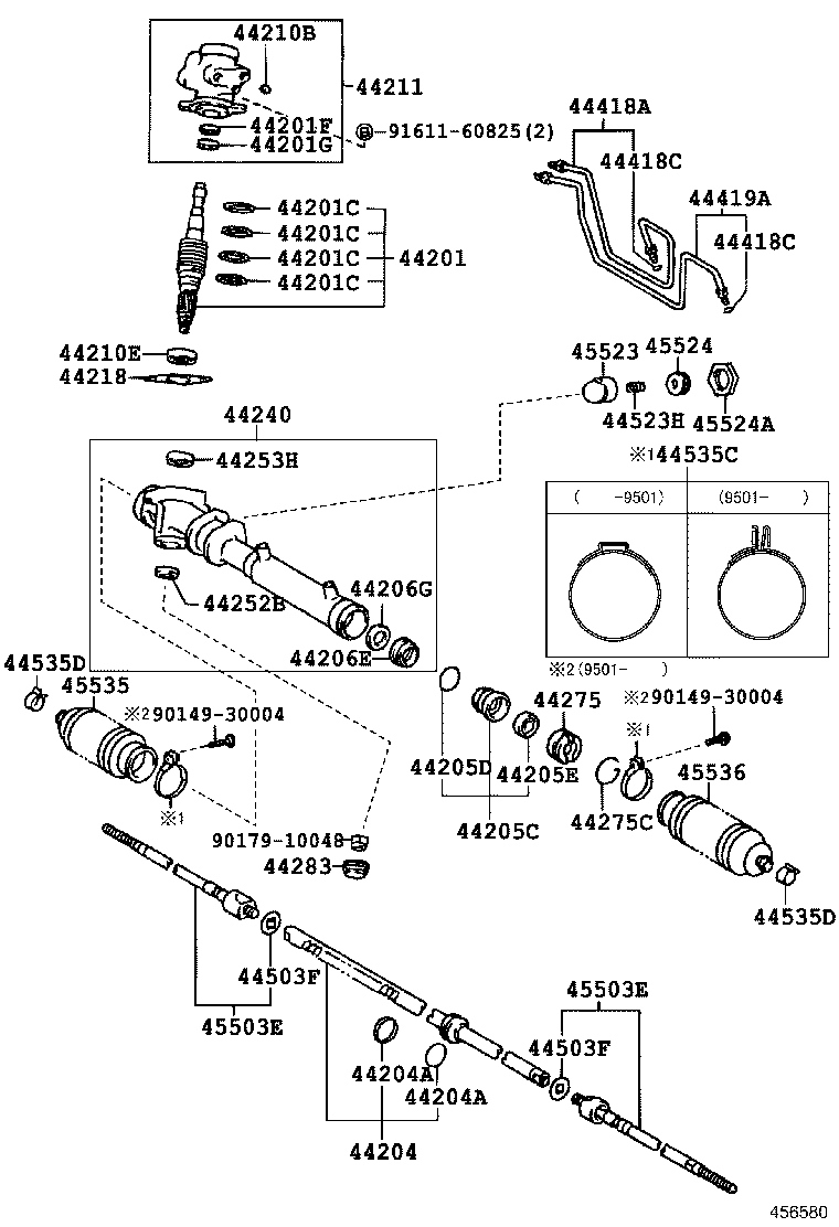 44201-18010 VALVE SUB-ASSY, POWER STEERING CONTROL product image