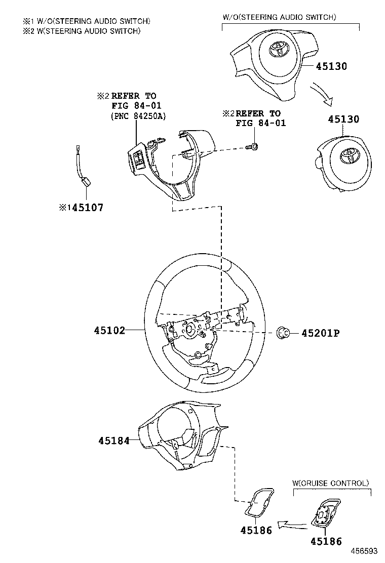 45102-0D510-C5 WHEEL SUB-ASSY, STEERING product image