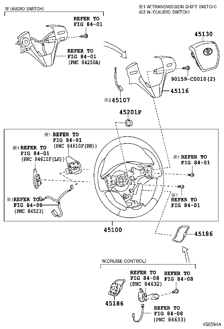 45107-02100 WIRE SUB-ASSY, HORN BUTTON product image