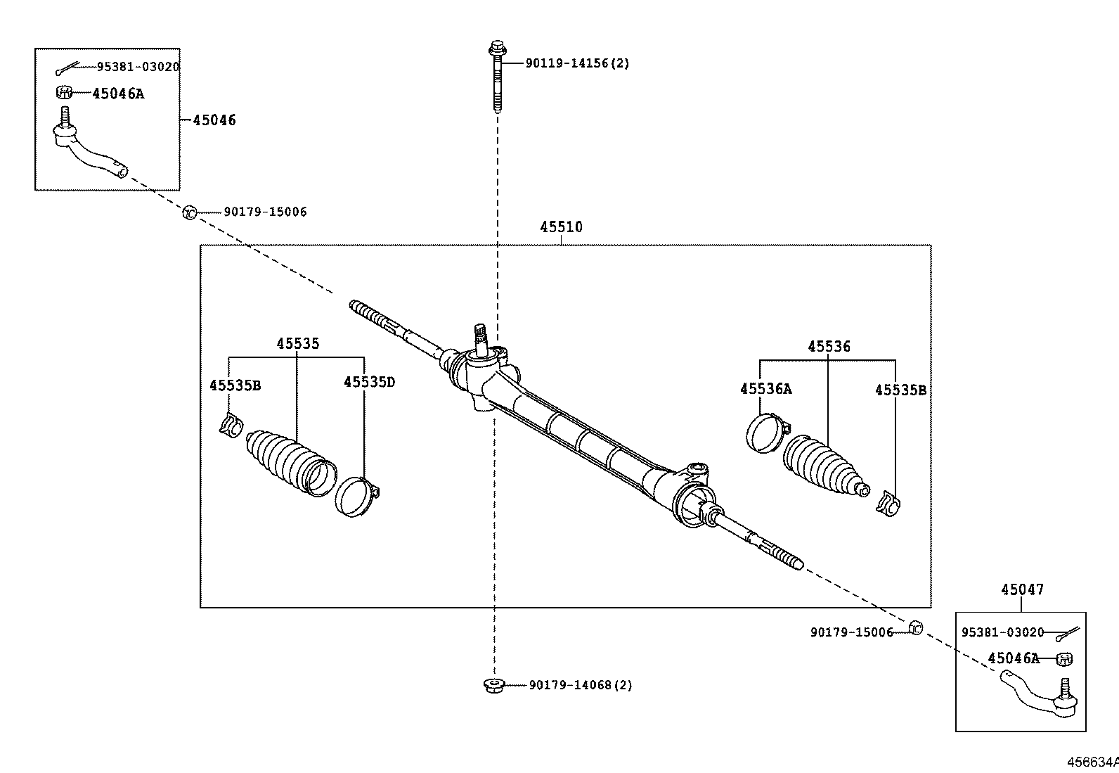 45510-02520 GEAR ASSY, STEERING product image