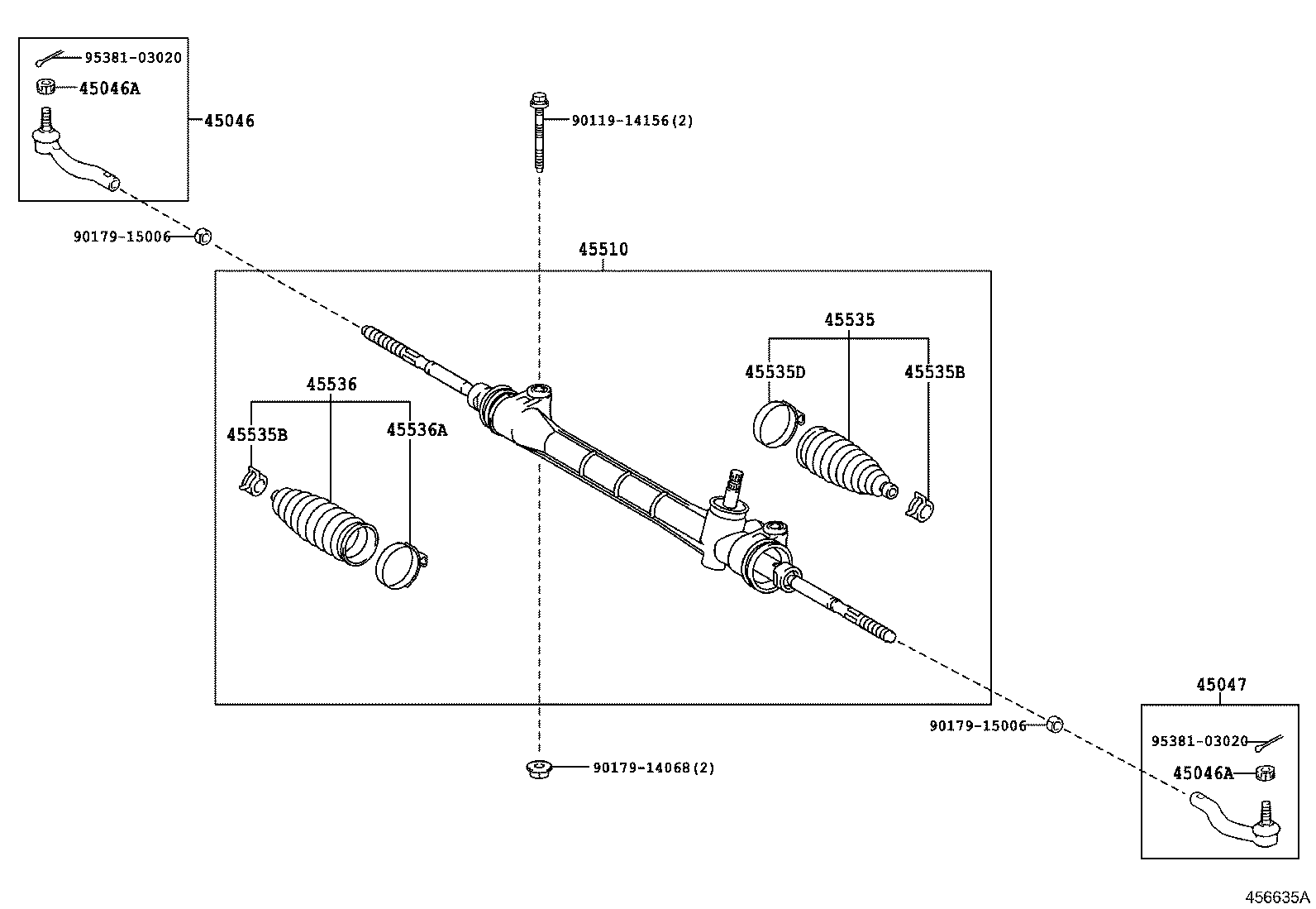 45510-02520 GEAR ASSY, STEERING product image