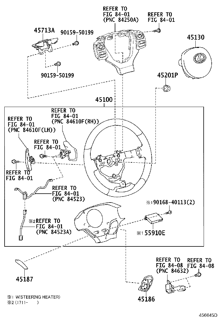 45100-24410-C0 WHEEL ASSY, STEERING product image