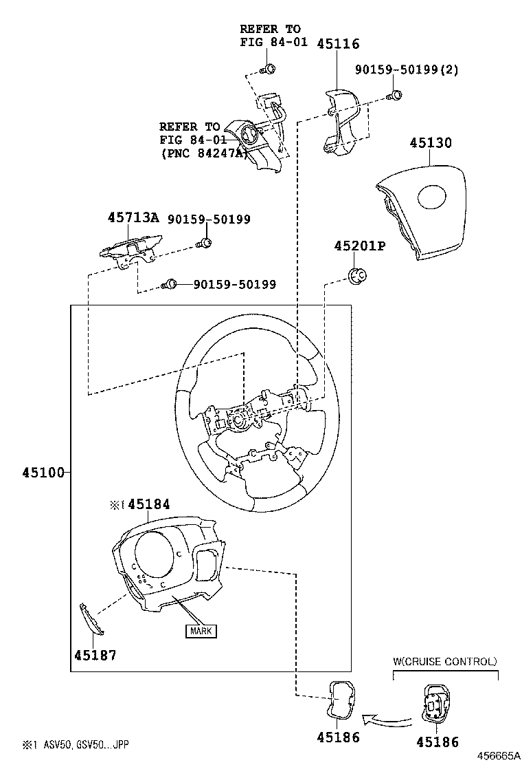 45116-33020 ORNAMENT, STEERING WHEEL, NO.1 product image