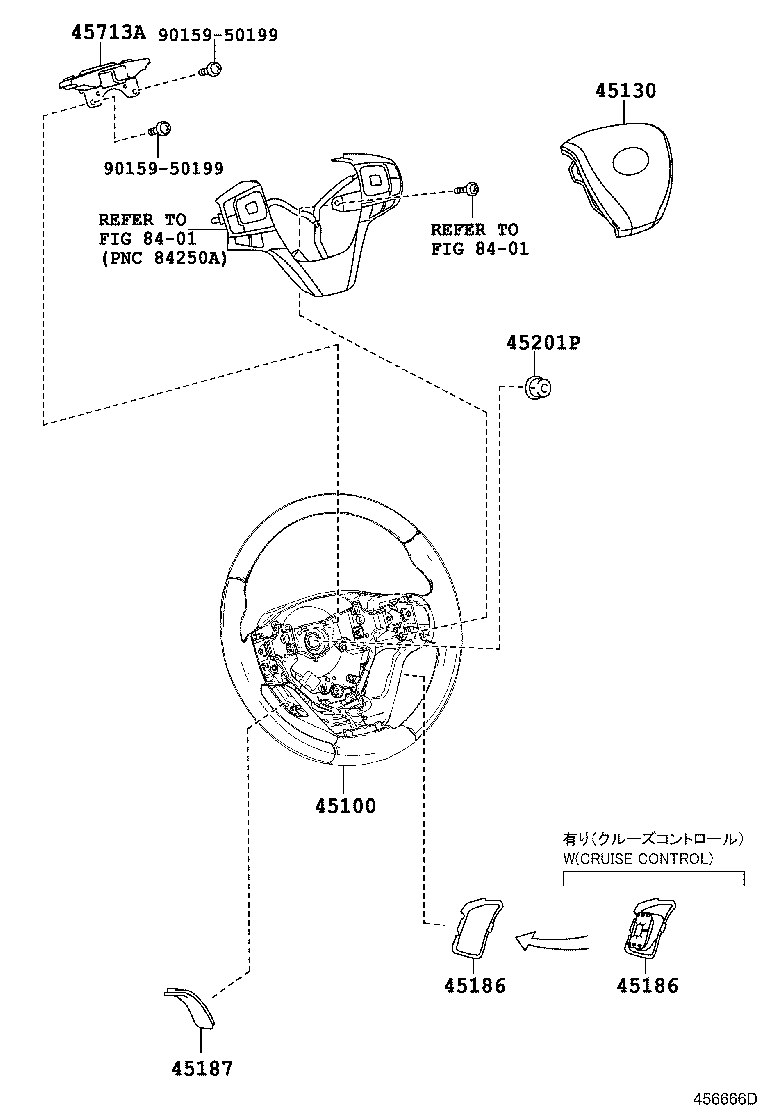 45116-33020 ORNAMENT, STEERING WHEEL, NO.1 product image