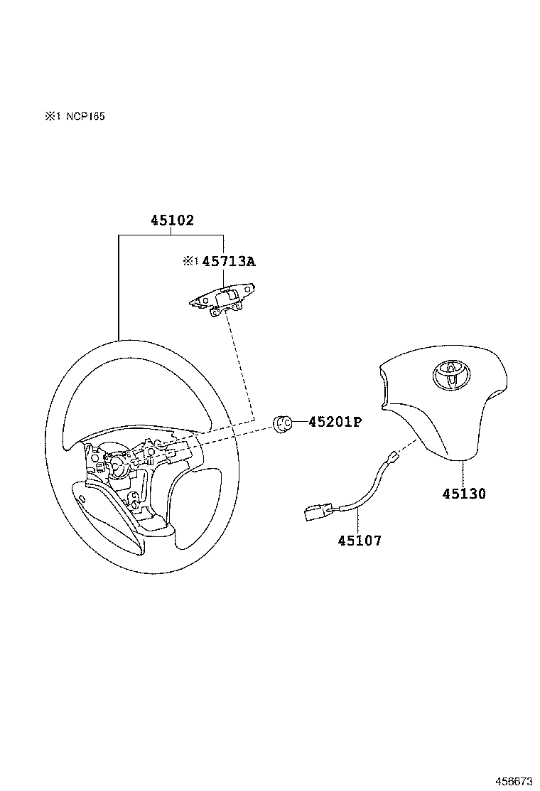 45713-52090 DAMPER, STEERING SHAKE product image
