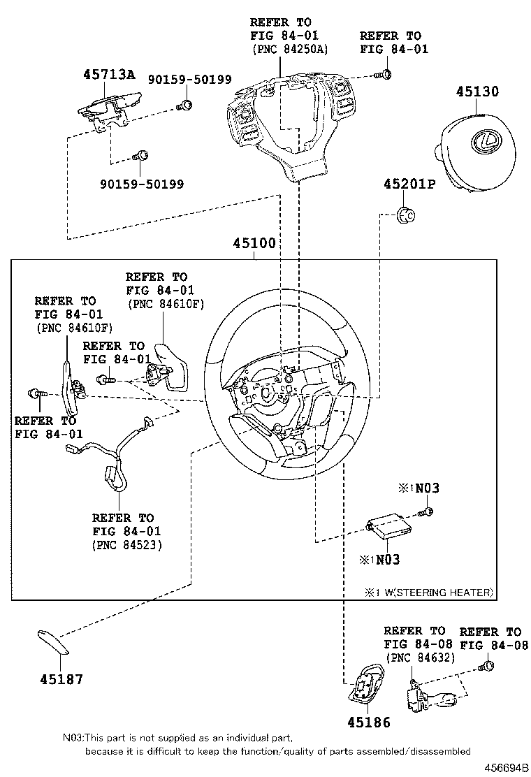 45130-78060-C0 BUTTON ASSY, HORN product image