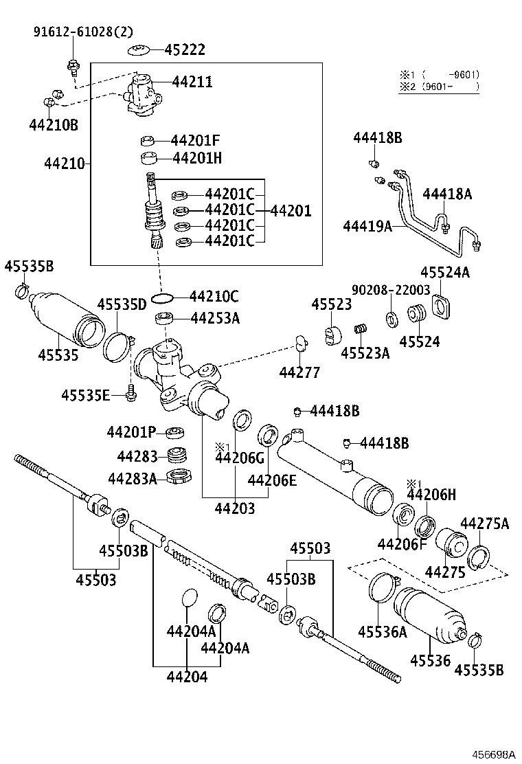 44418-20330 TUBE, STEERING RIGHT TURN PRESSURE product image