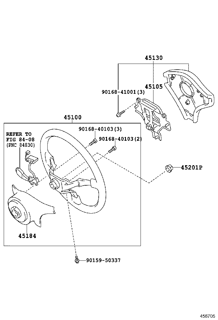 45184-14151-C0 COVER, STEERING WHEEL BOSS, LOWER product image