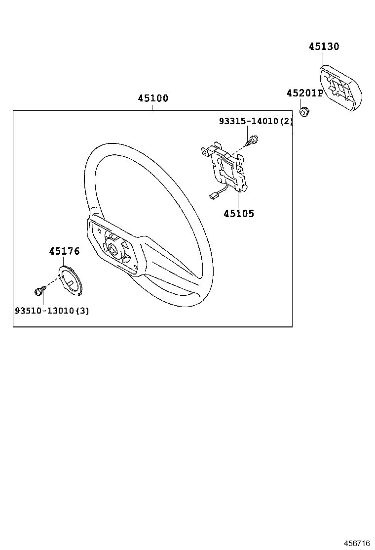 45105-36010 PLATE SUB-ASSY, HORN BUTTON CONTACT, NO.1 product image