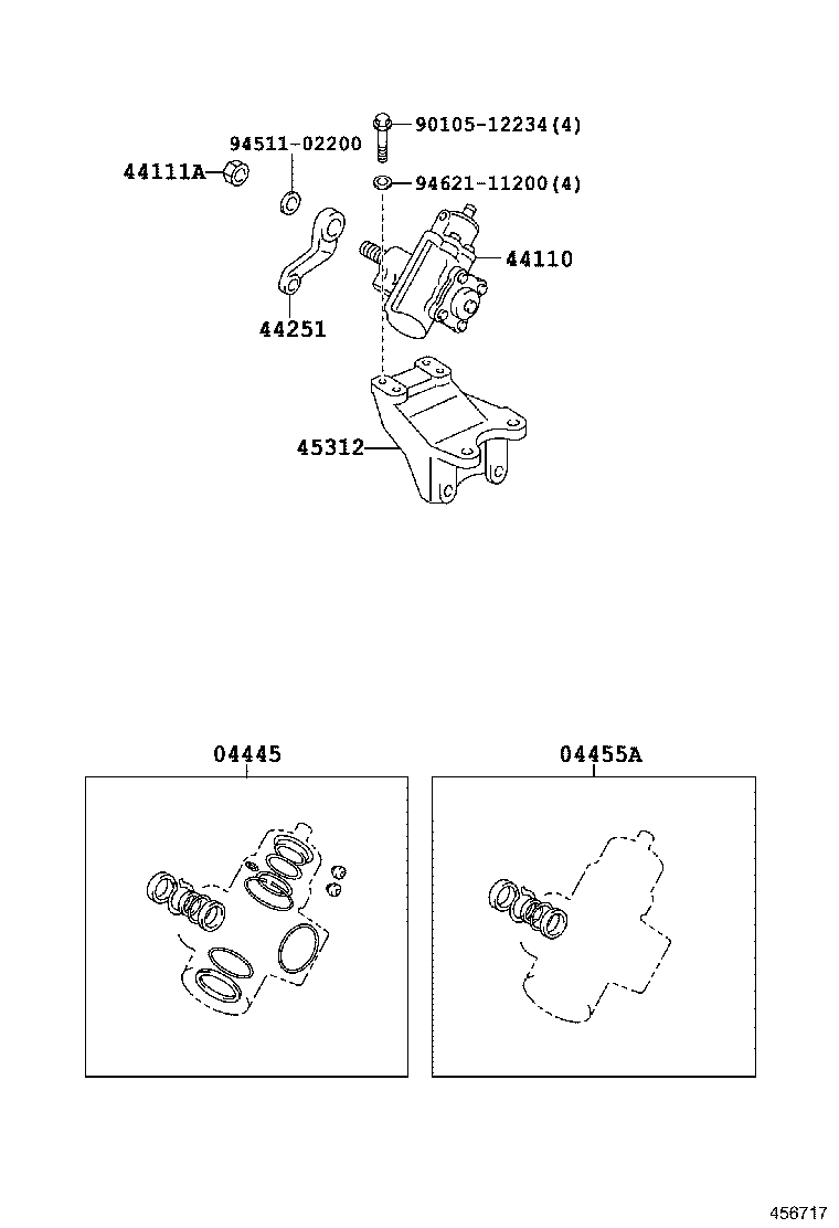 90171-18003 NUT, CASTLE(FOR STEERING DRAG LINK) product image