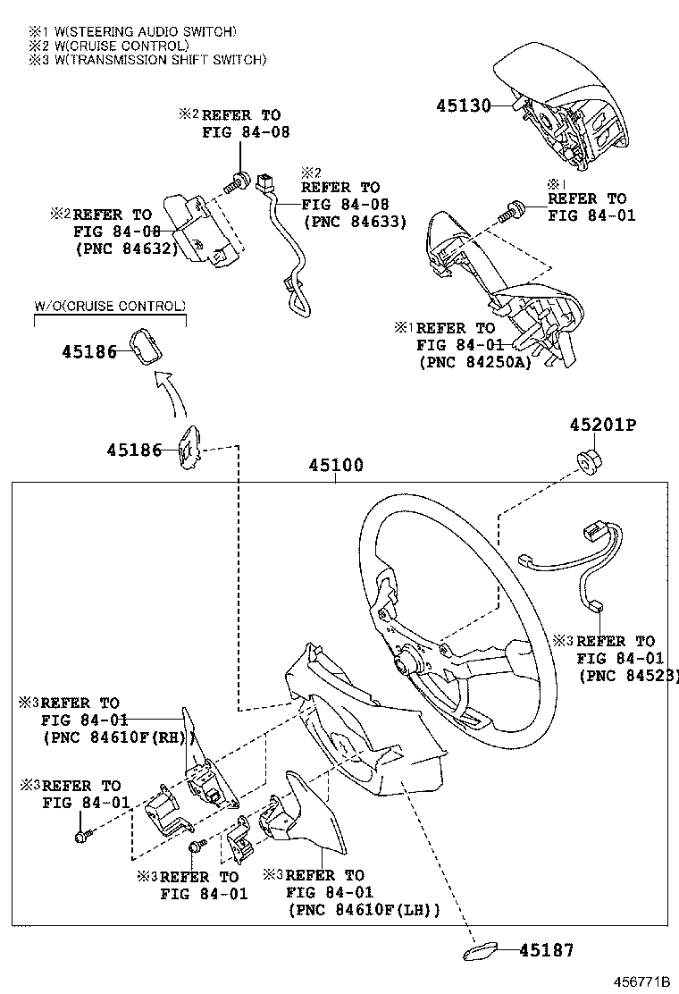 45102-0F070 WHEEL SUB-ASSY, STEERING product image