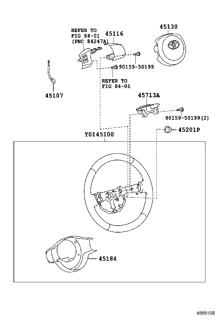 45117-52040-C0 ORNAMENT, STEERING WHEEL, NO.2 product image