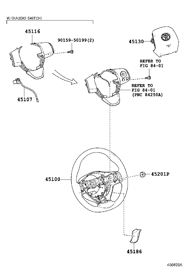 45116-52160-C2 ORNAMENT, STEERING WHEEL, NO.1 product image