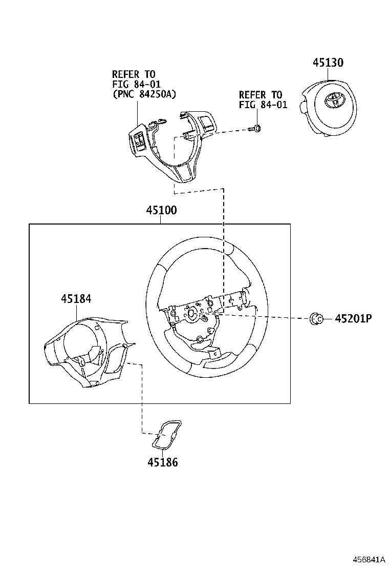 45116-22110 ORNAMENT, STEERING WHEEL, NO.1 product image