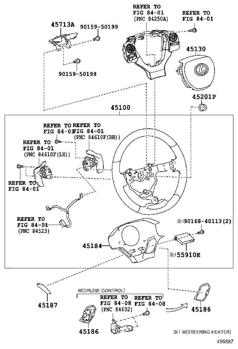 45713-53010 DAMPER, STEERING SHAKE product image