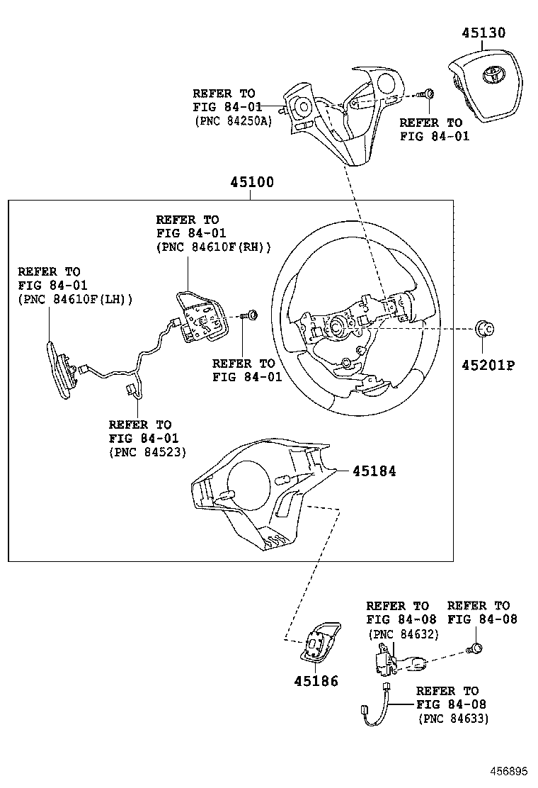 45100-0R080-C0 WHEEL ASSY, STEERING product image