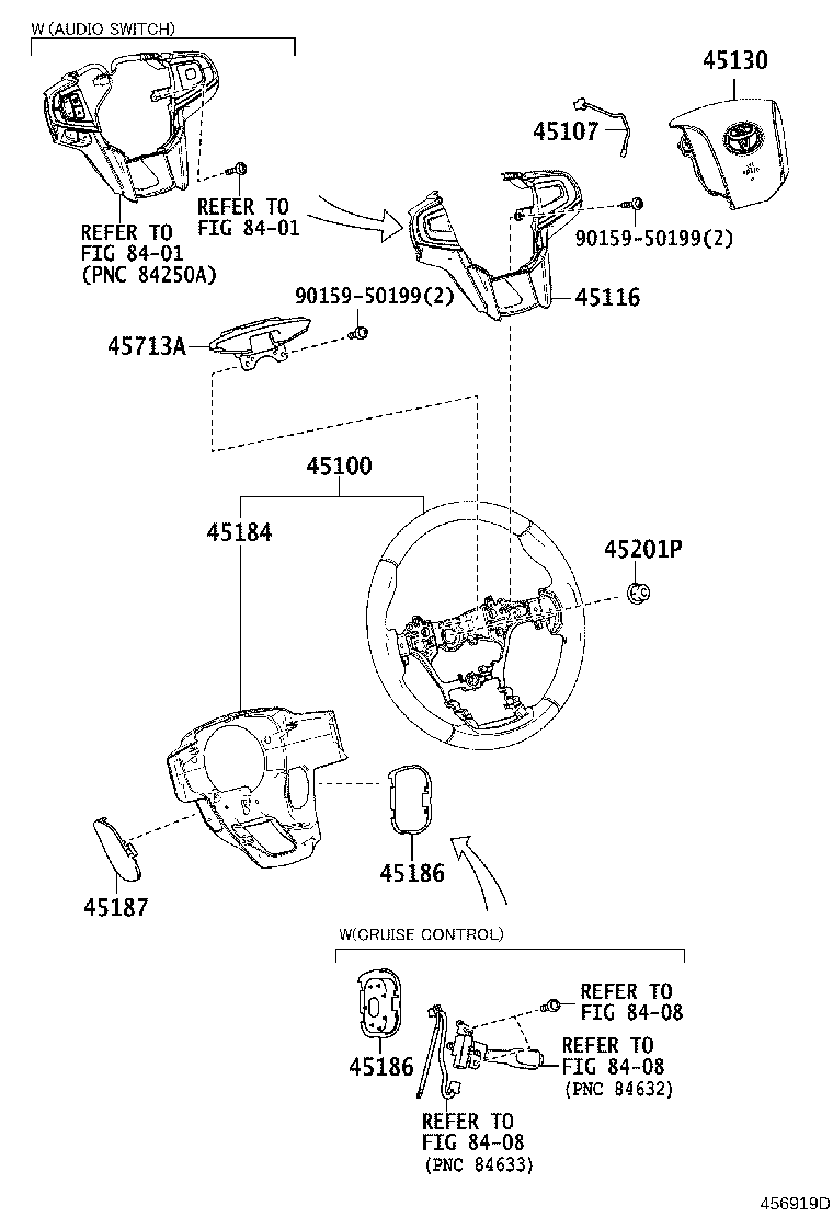 45107-0K030 WIRE SUB-ASSY, HORN BUTTON product image