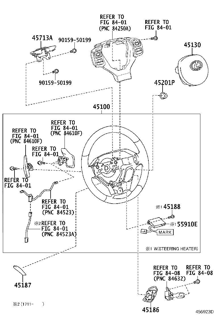 90168-40113 SCREW, STEERING WHEEL PAD ATTACHING product image