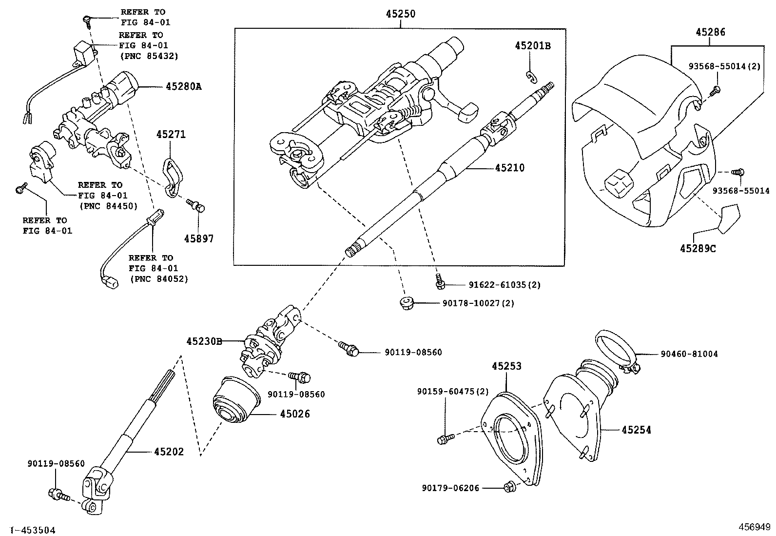 45202-48070 SHAFT SUB-ASSY, STEERING INTERMEDIATE product image