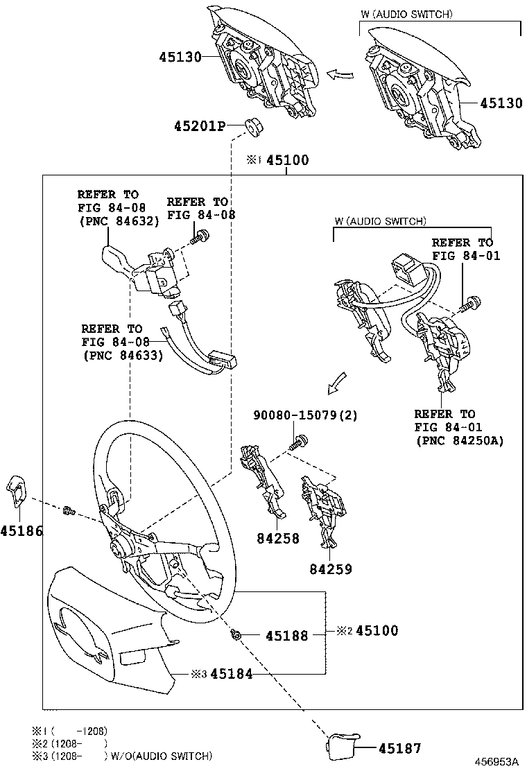 45100-0C360-C0 WHEEL ASSY, STEERING product image
