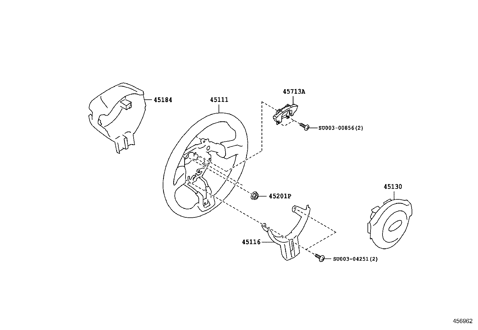45102-18020 WHEEL, STEERING product image