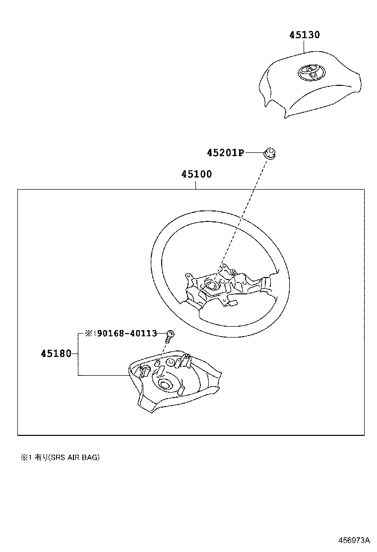 45130-37140-C0 BUTTON ASSY, HORN product image