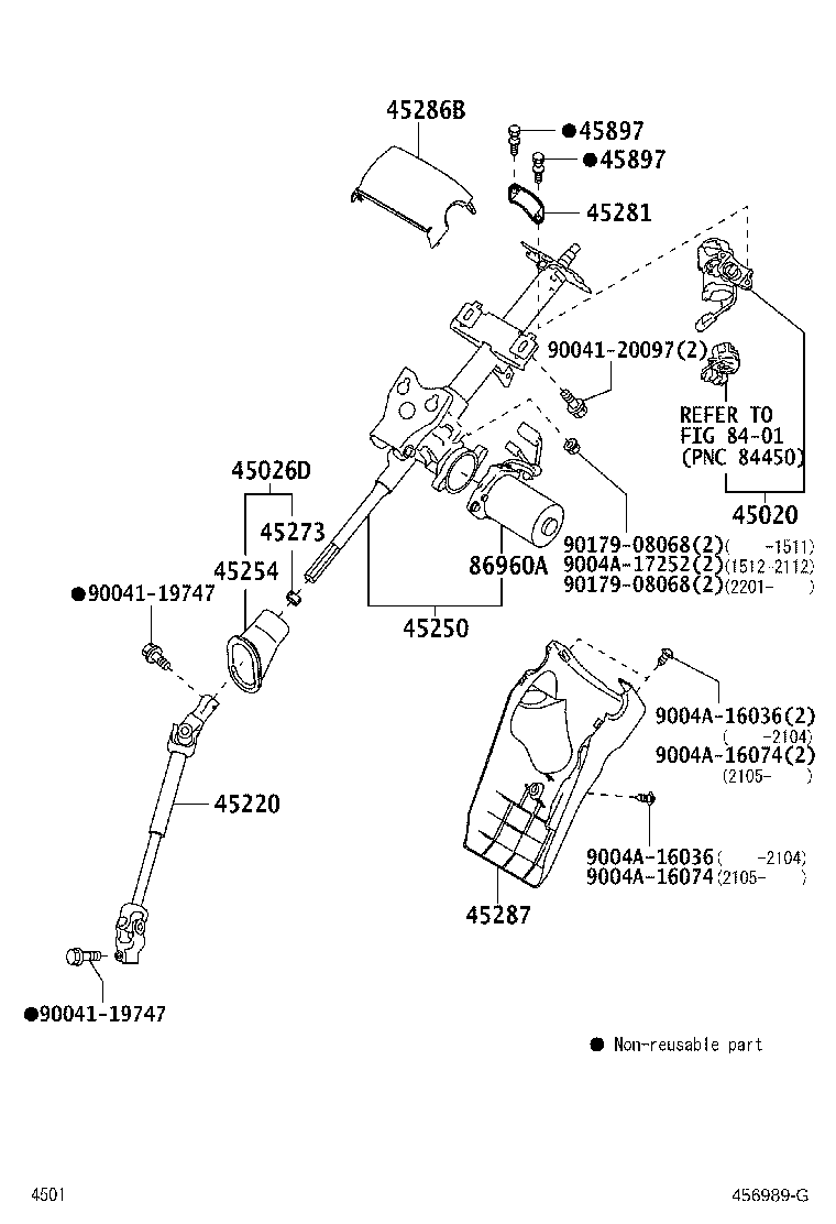 Toyota 45287-BZ150-C0 COVER, STEERING COLUMN, LWR