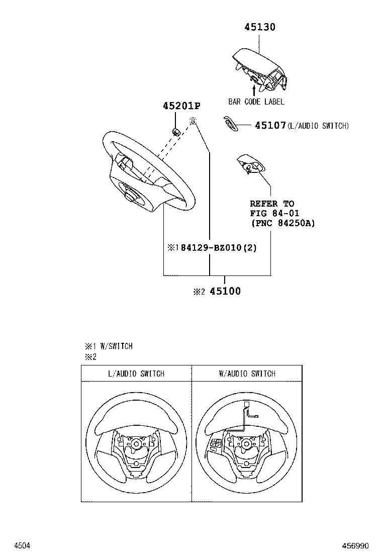 45107-B2030 WIRE SUB-ASSY, HORN BUTTON product image