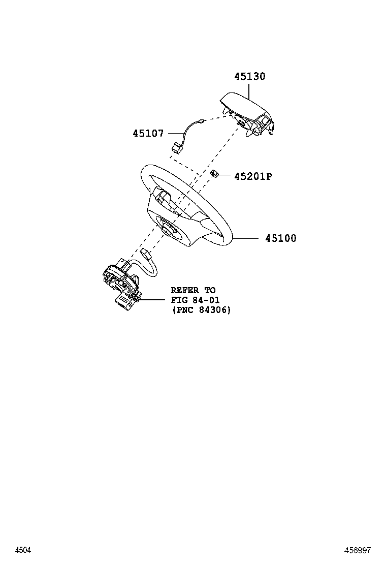 45107-B2050 WIRE SUB-ASSY, HORN BUTTON product image