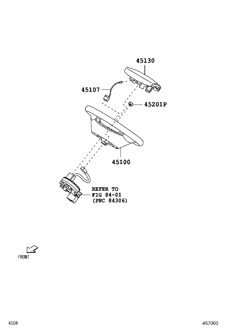 45130-B2570-C0 BUTTON ASSY, HORN product image