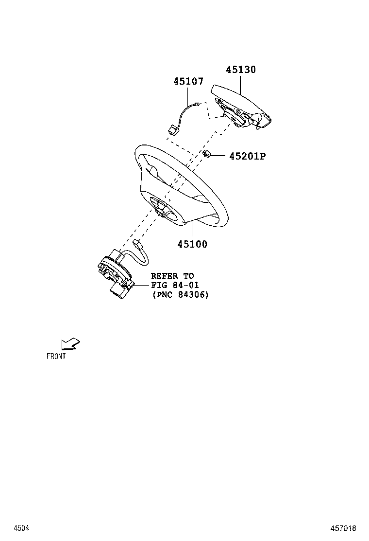 45130-B2570-B0 BUTTON ASSY, HORN product image