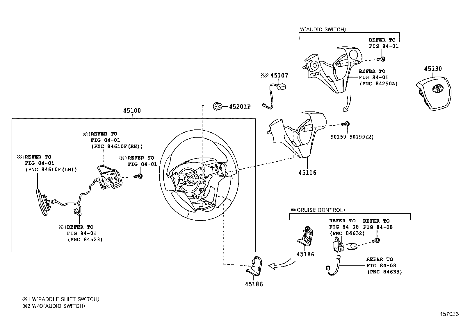 45130-02450-C0 BUTTON ASSY, HORN product image