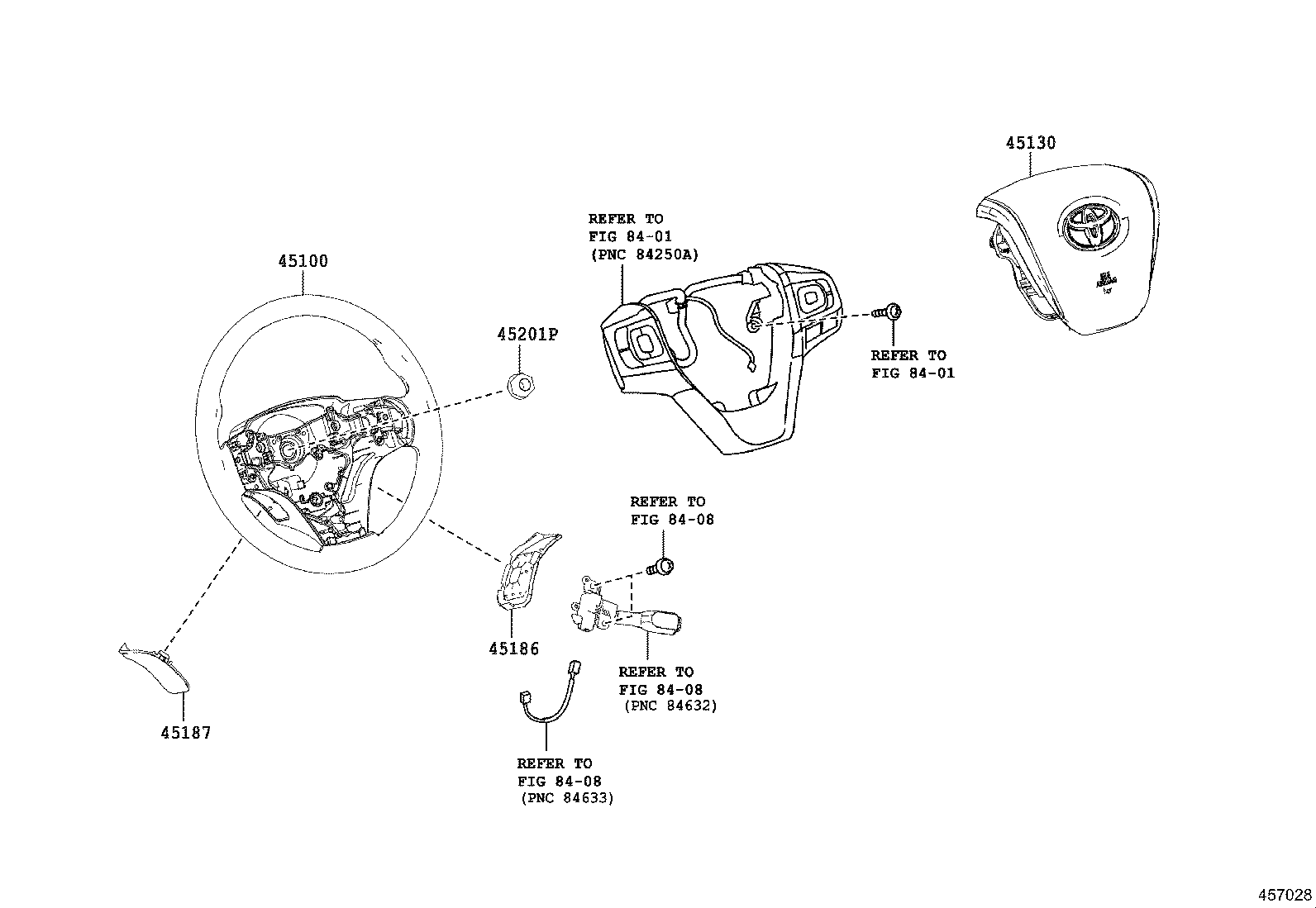 45116-28030 ORNAMENT, STEERING WHEEL, NO.1 product image