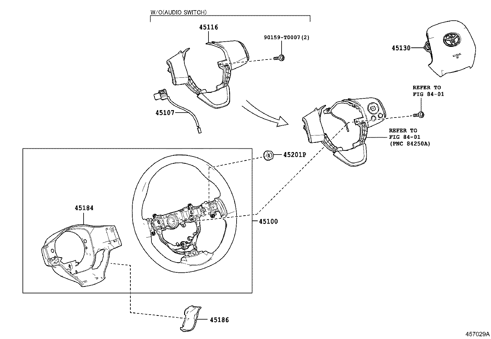 45130-0D360-C0 BUTTON ASSY, HORN product image