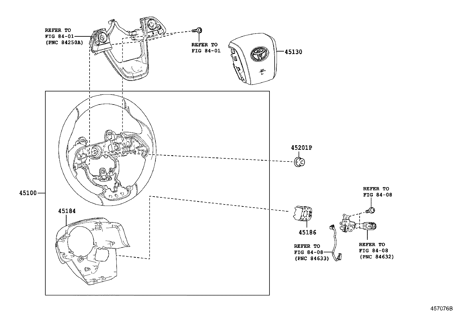 45100-47252-C0 WHEEL ASSY, STEERING product image