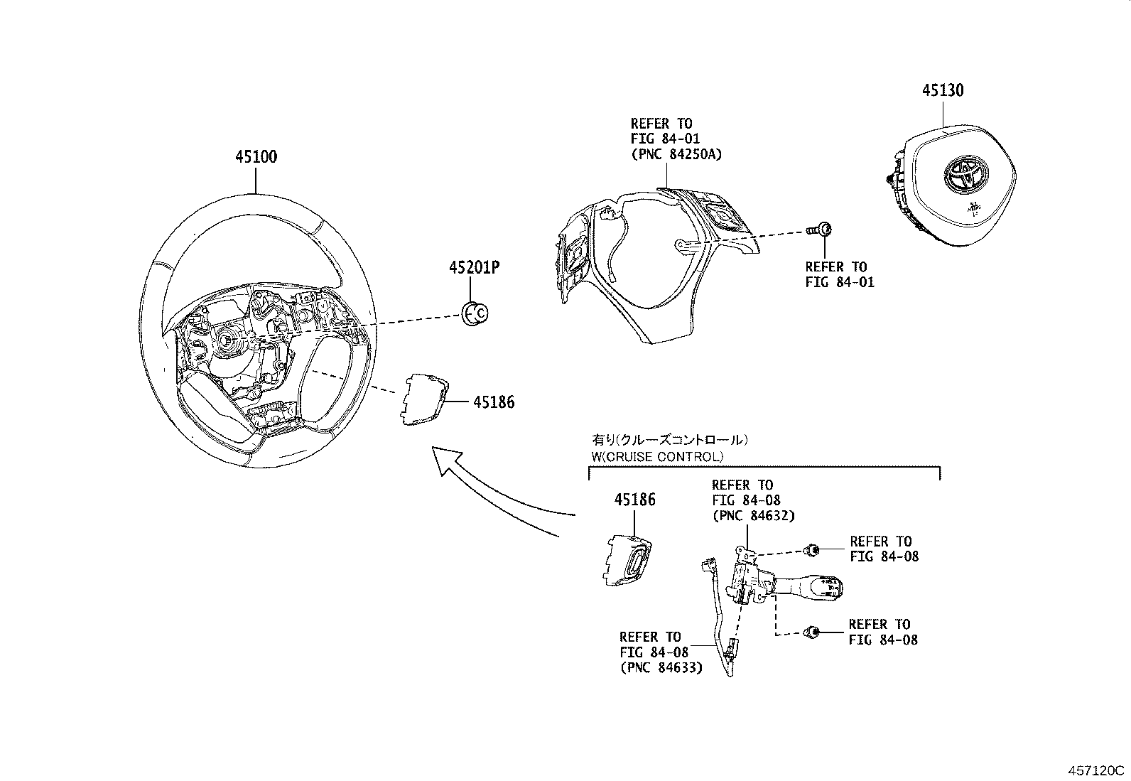 45100-10550-C2 WHEEL ASSY, STEERING product image