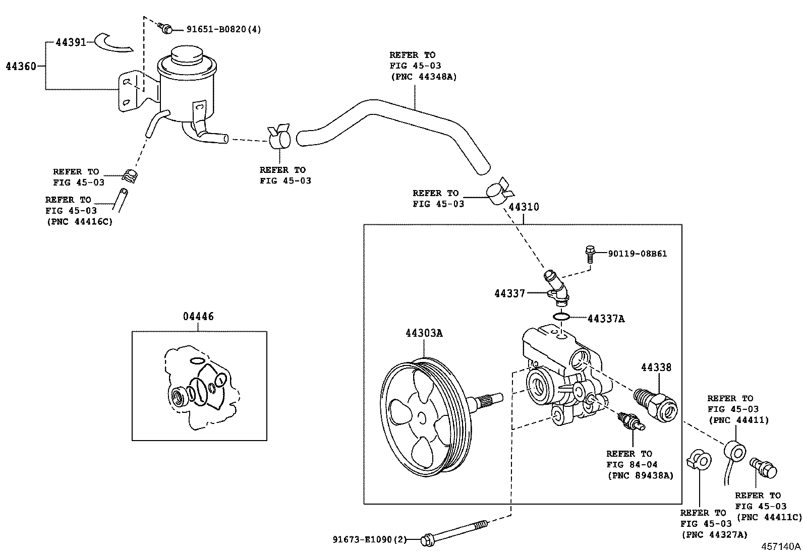 44360-36470 RESERVOIR ASSY, VANE PUMP OIL product image