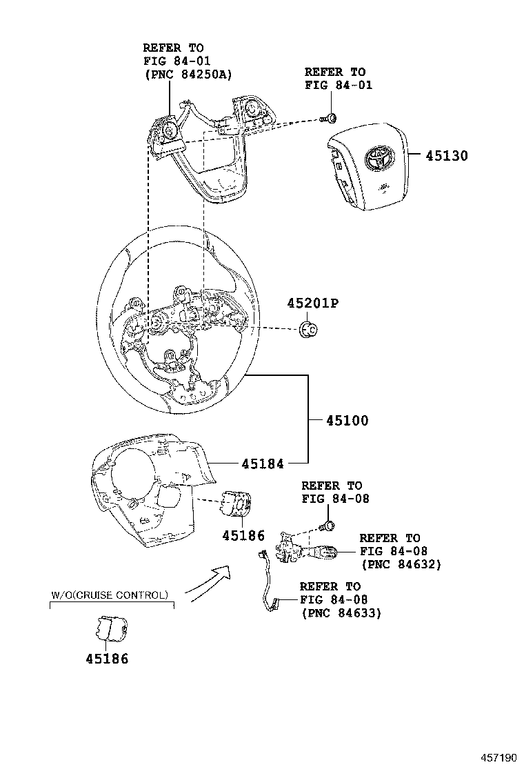 45130-47231-C0 BUTTON ASSY, HORN product image